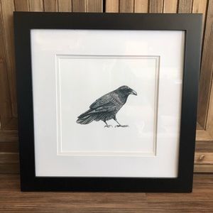 Framed Raven Print